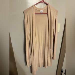 A New Day long cream/light pink cardigan